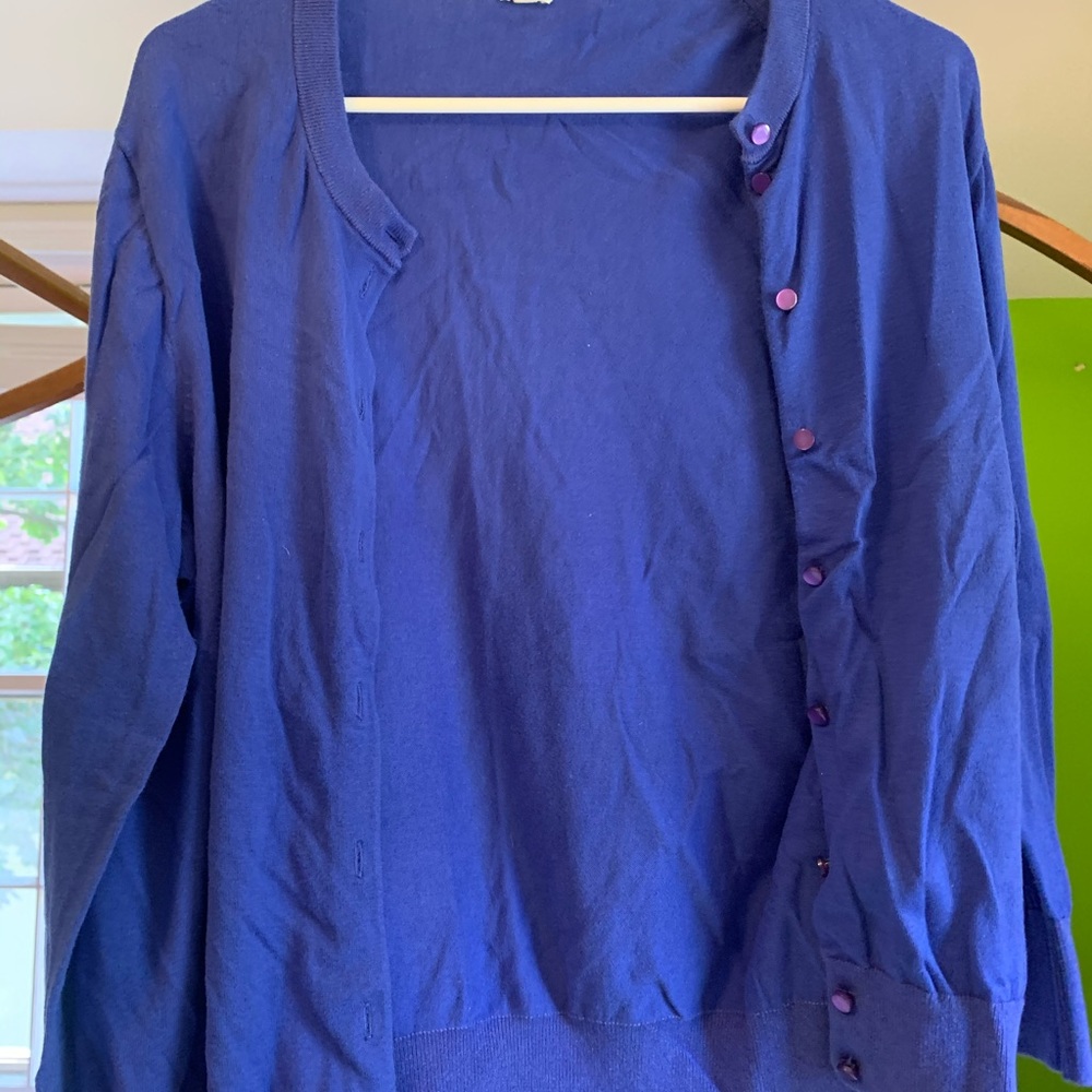 J.Crew XL Cardigan in Blue